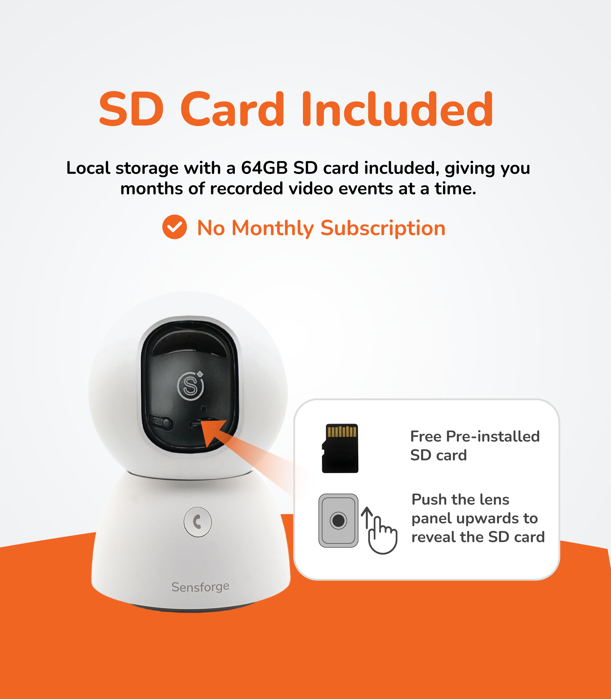SensForge Pan-Tilt Indoor Camera | 1080p HD Smart Surveillance